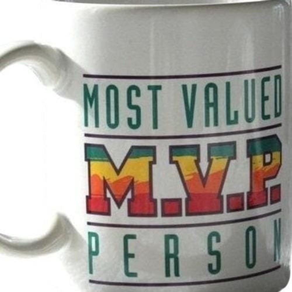 Hallmark MVP Most Valued Person Coffee Mug Cup White